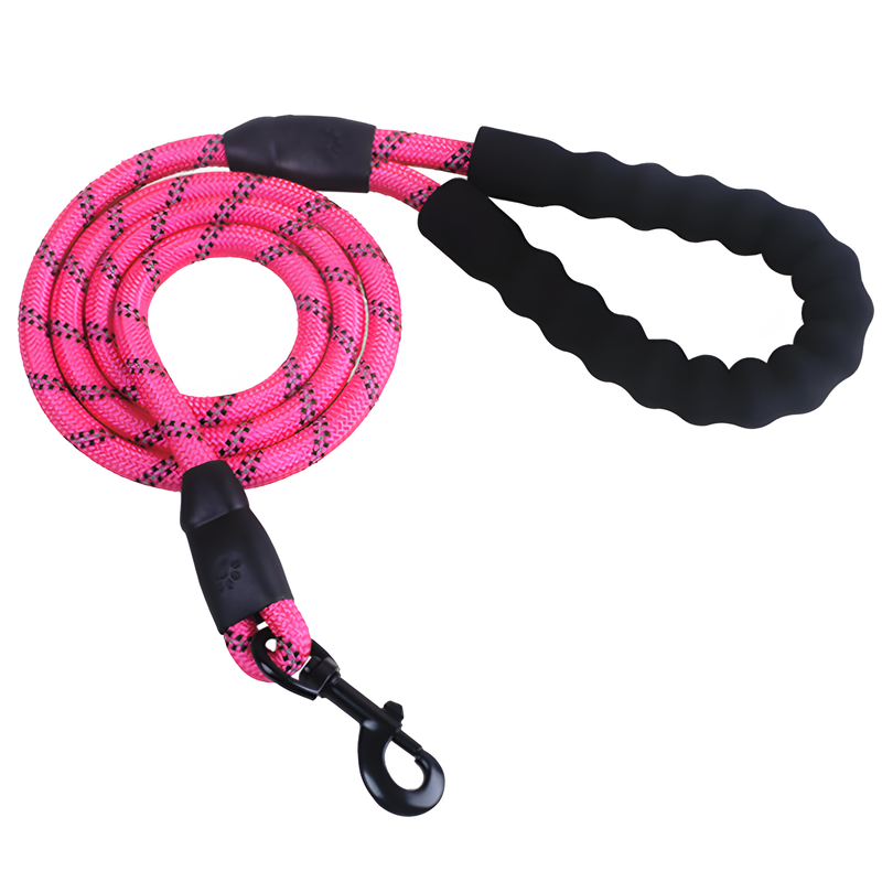 Reflective Dog Leash with Comfortable Foam Handle