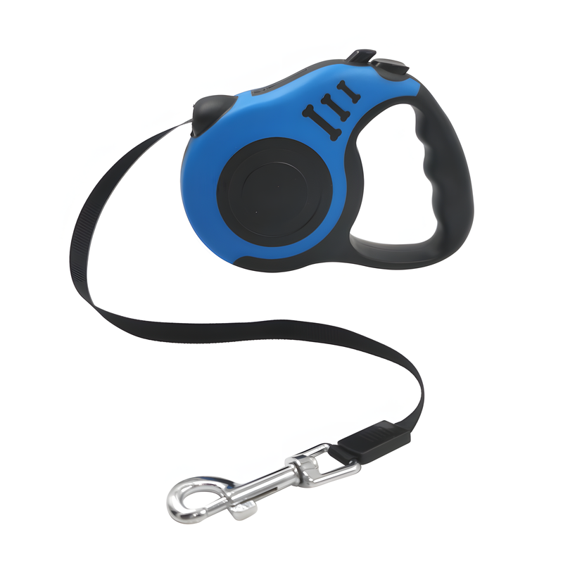 Automatic Retractable Dog Leash with Ergonomic Grip and Durable Nylon Strap