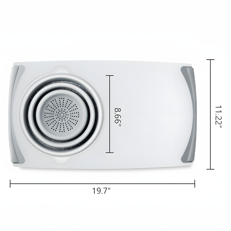 Multi-Functional 3-in-1 Cutting Board with Collapsible Strainer – Versatile Kitchen Tool for Efficient Meal Prep