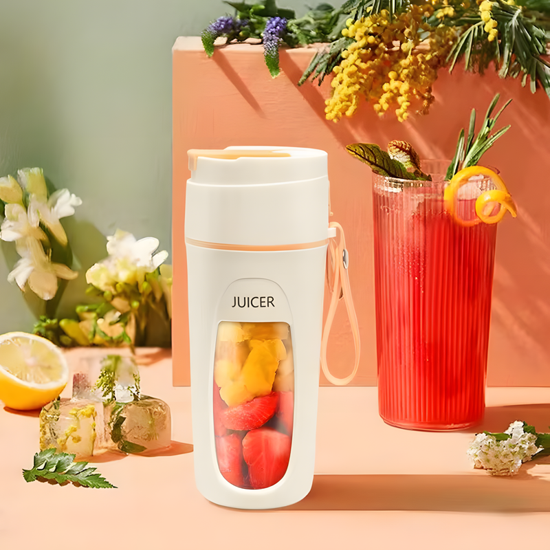 2-In-1 Portable Juicer Cup - USB Rechargeable and Travel-Friendly