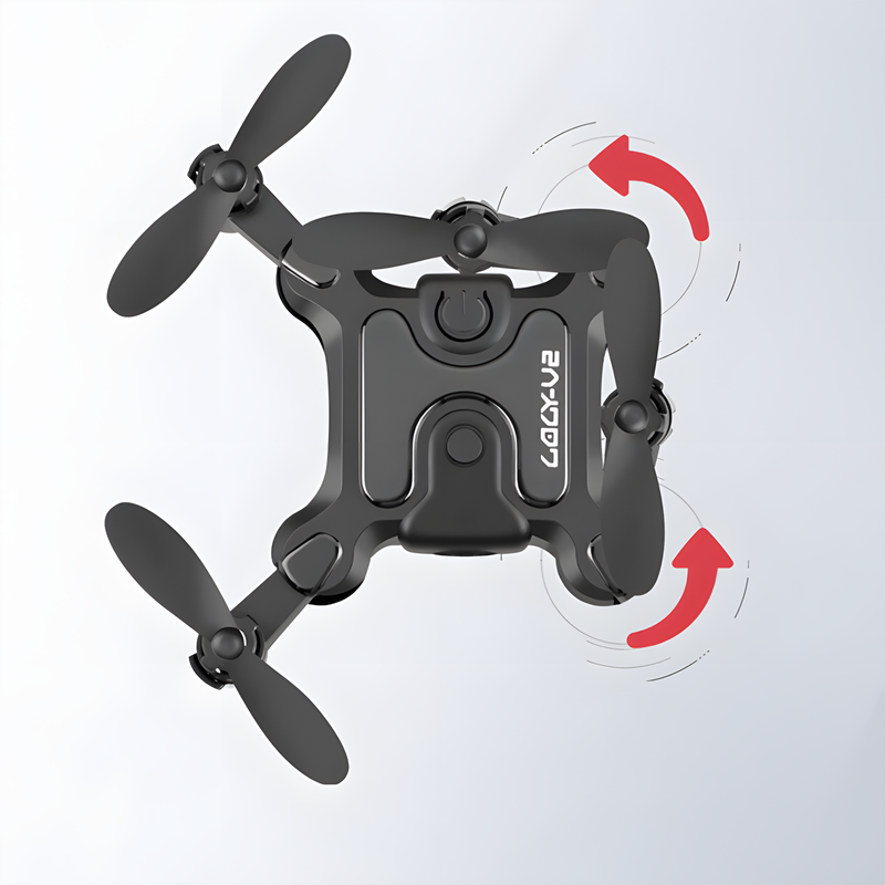 Mini Folding Drone with HD Camera – Portable Aerial Photography Drone with Altitude Hold and 360-Degree Rolls