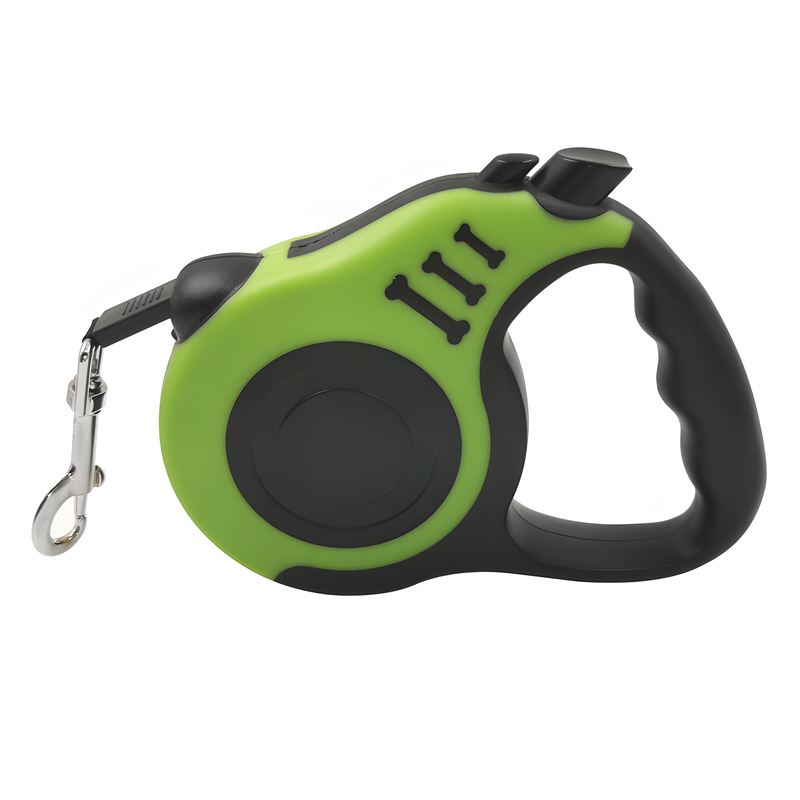 Automatic Retractable Dog Leash with Ergonomic Grip and Durable Nylon Strap