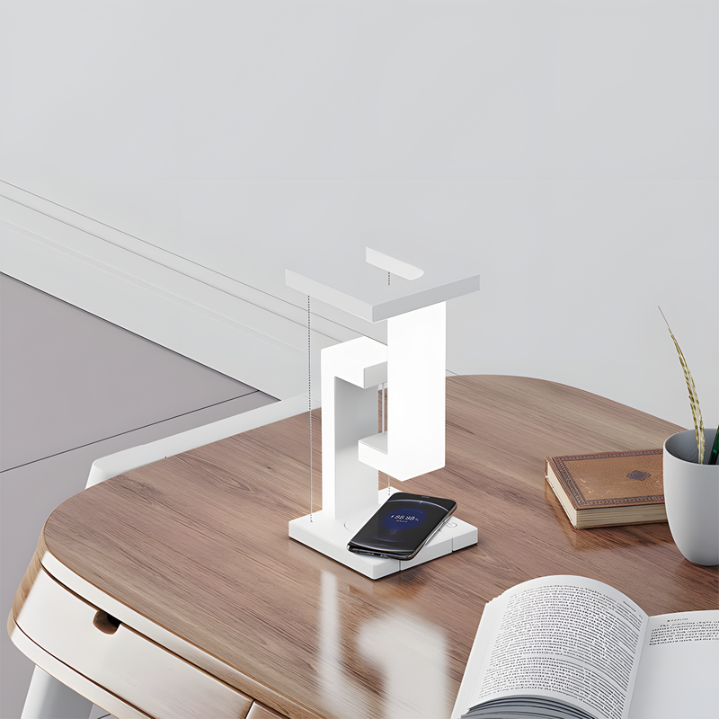 Modern Floating Lamp with Wireless Charger