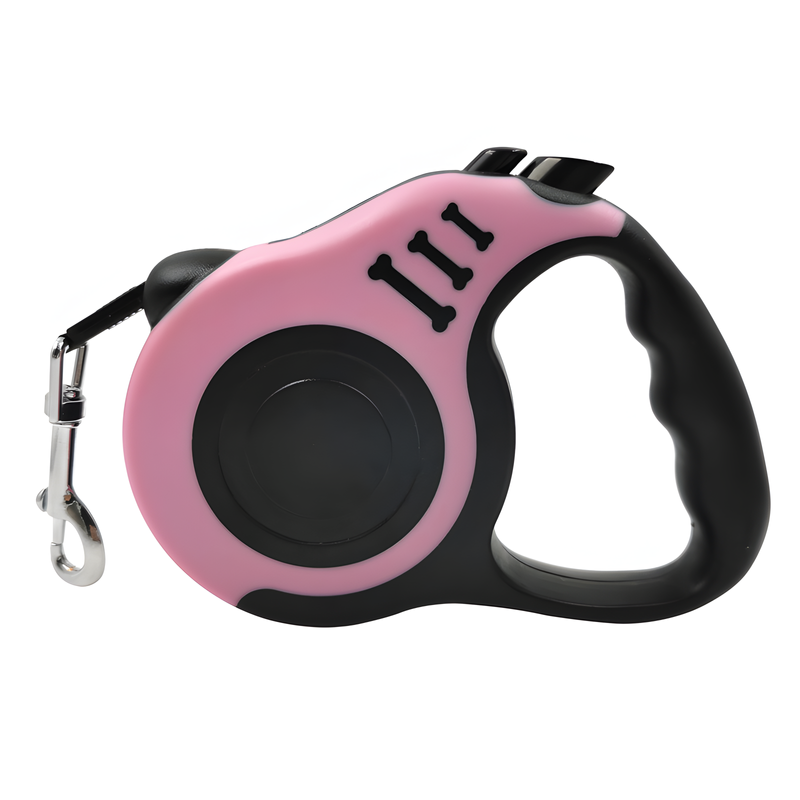 Automatic Retractable Dog Leash with Ergonomic Grip and Durable Nylon Strap