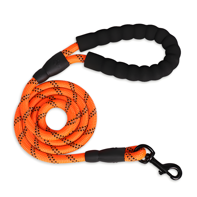 Reflective Dog Leash with Comfortable Foam Handle