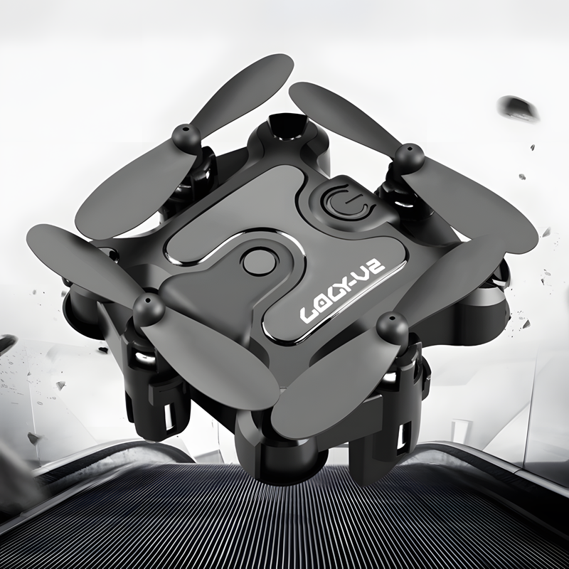 Mini Folding Drone with HD Camera – Portable Aerial Photography Drone with Altitude Hold and 360-Degree Rolls