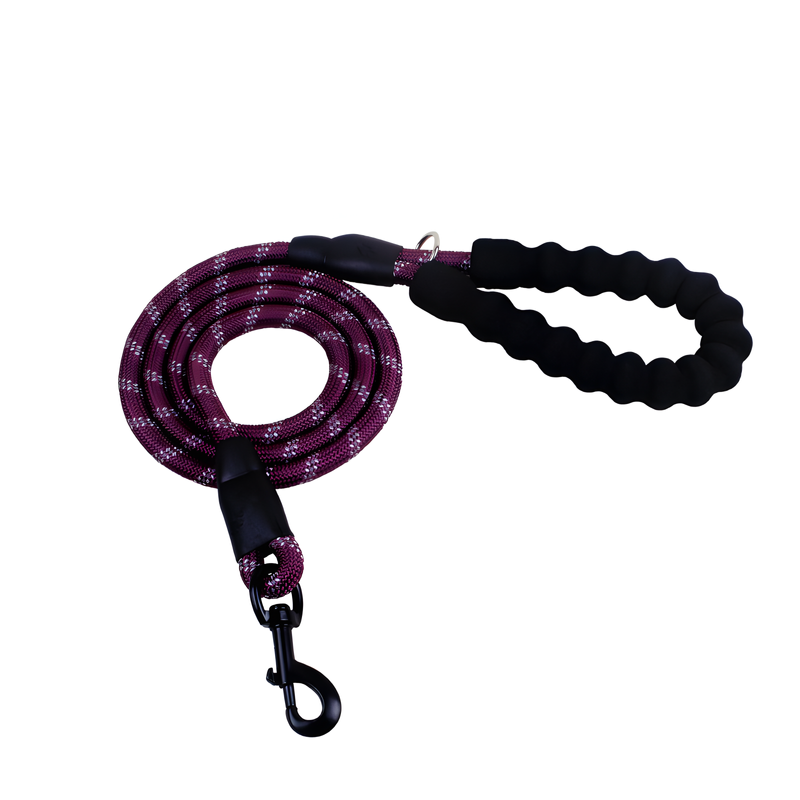 Reflective Dog Leash with Comfortable Foam Handle